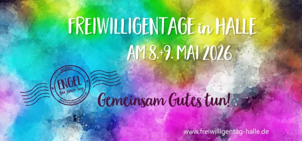 Buntes Banner zur Ank&uuml;ndigung Freiwilligentag 2026