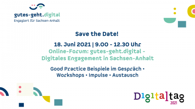 Save the Date Online Forum Gutes geht digital