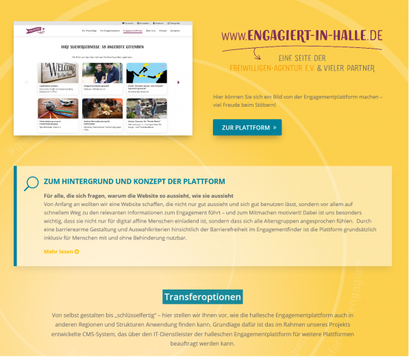 Transfer engagiert in Halle Transfer engagiert in Halle